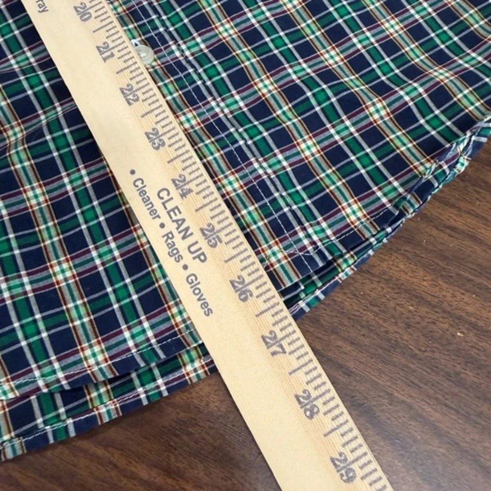 Ralph Lauren Boys XL (18-20) Pre-Owned‎ Plaid Natural Stretch Button Down Shirt
